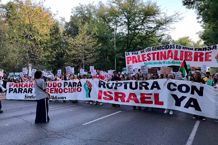 Estado Español | Trabajadores y jóvenes en lucha contra el genocidio sionista y la farsa de paz en la jornada de movilización del 15-O